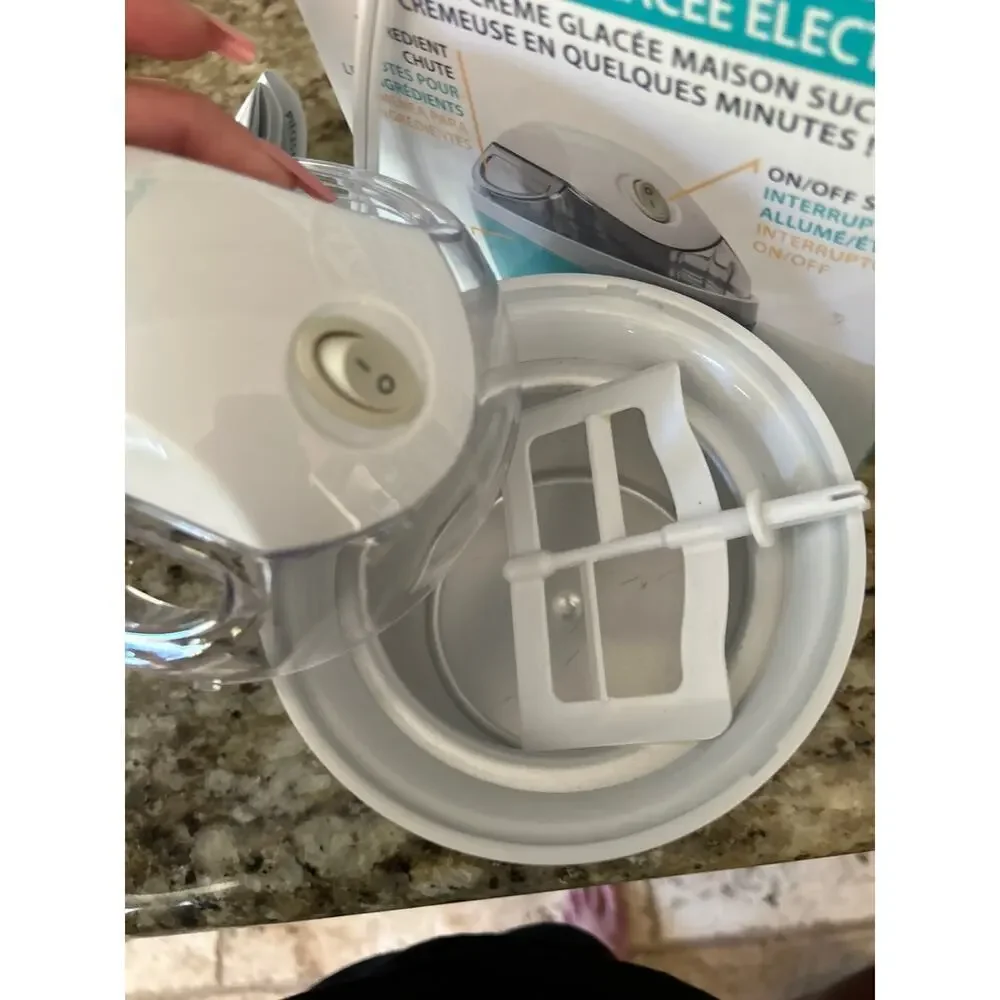 Nostalgia Electric Ice Cream Maker, Gelato, Frozen Yogurt, or Sorbet makes 1 pnt